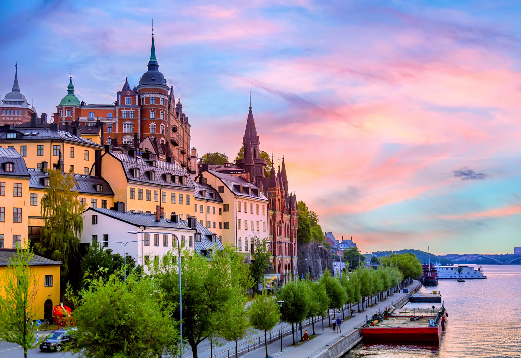 Sodermalm District, Stockholm, Sweden jigsaw puzzle in Street View puzzles on TheJigsawPuzzles.com