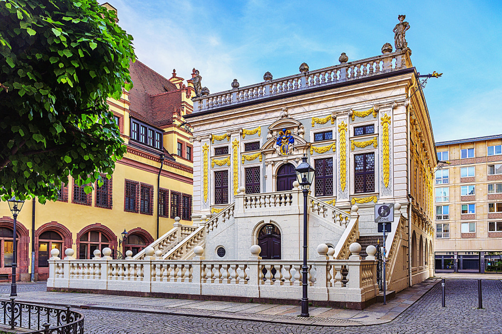 Ancienne Bourse baroque à Leipzig, Allemagne jigsaw puzzle in Châteaux puzzles on TheJigsawPuzzles.com