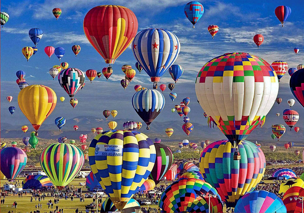 Albuquerque Internationales Ballonfest jigsaw puzzle in Puzzle des Tages puzzles on TheJigsawPuzzles.com