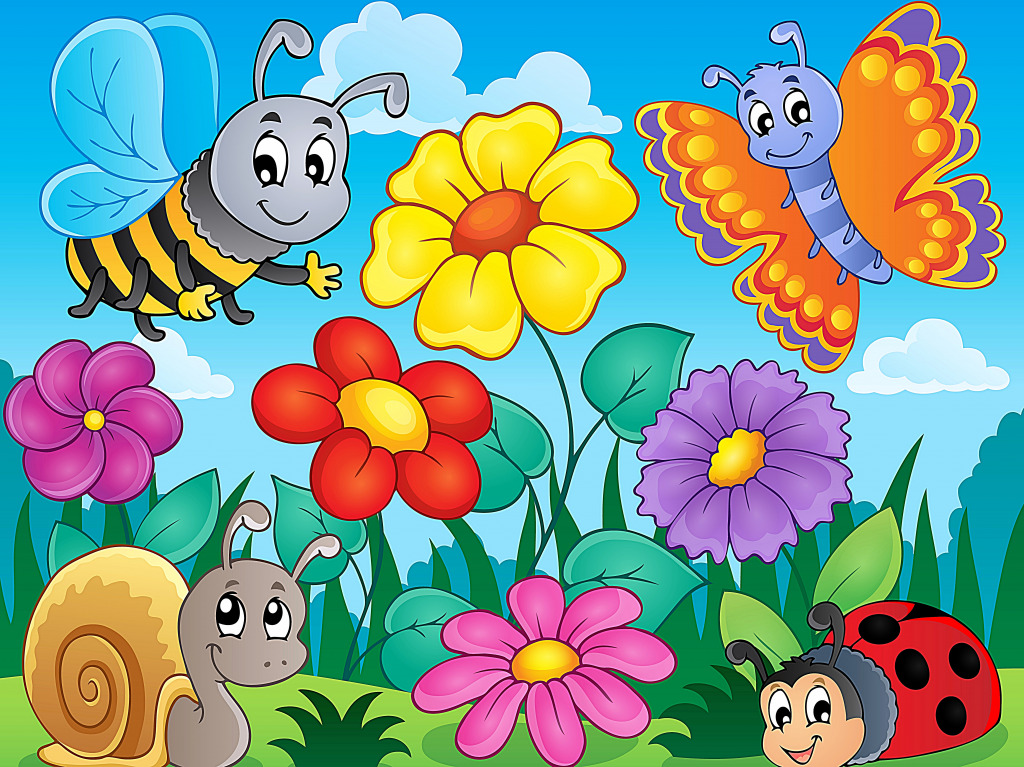 Drôles habitants de la prairie fleurie jigsaw puzzle in Puzzle du jour puzzles on TheJigsawPuzzles.com