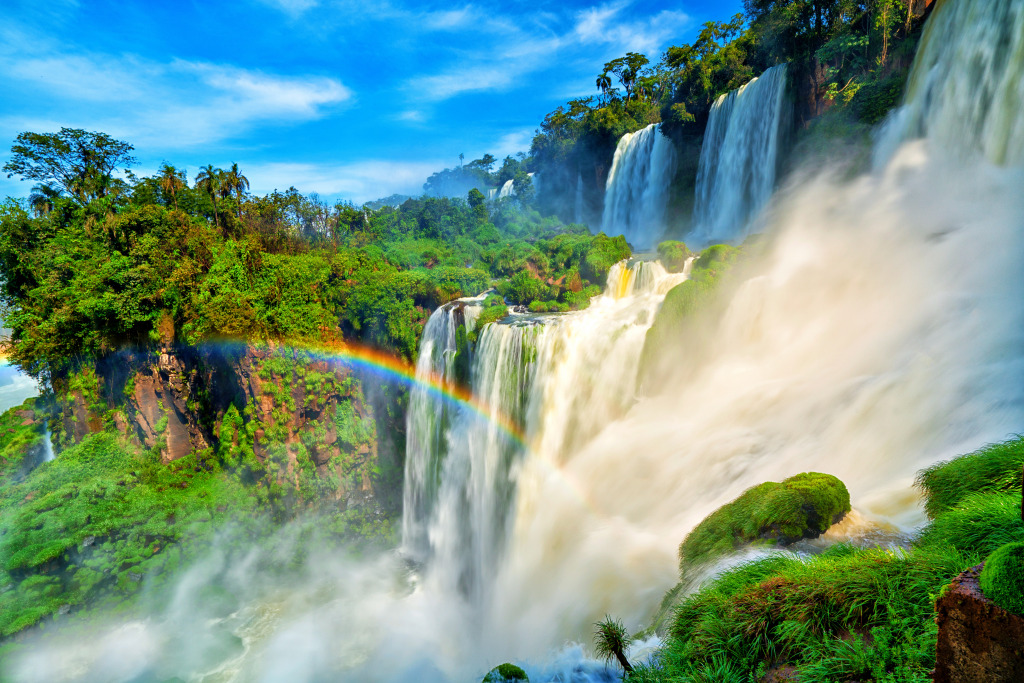 Chutes d’Iguazú en Argentine jigsaw puzzle in Chutes d'eau puzzles on TheJigsawPuzzles.com