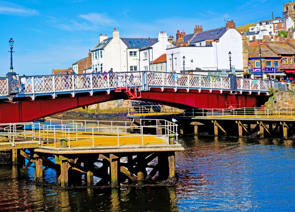 Swing Bridge, North Yorkshire, England jigsaw puzzle in Bridges puzzles on TheJigsawPuzzles.com