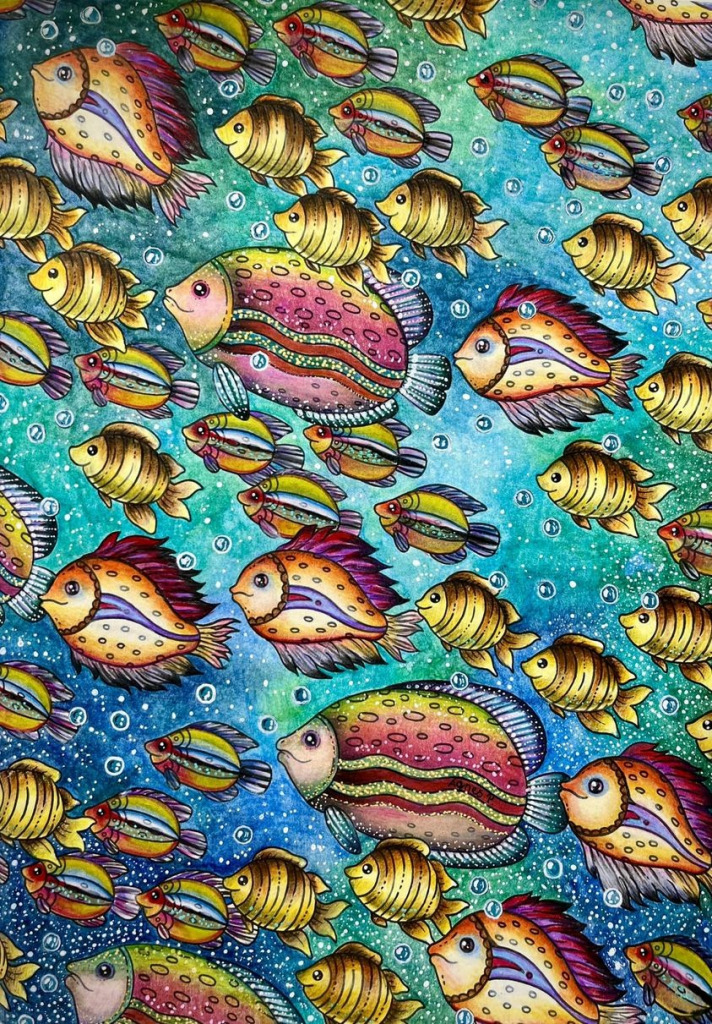 Oceonfish jigsaw puzzle in Linda McGuire puzzles on TheJigsawPuzzles.com