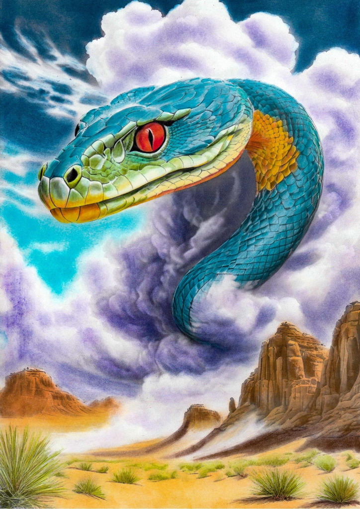 Bluesnake jigsaw puzzle in Linda McGuire puzzles on TheJigsawPuzzles.com