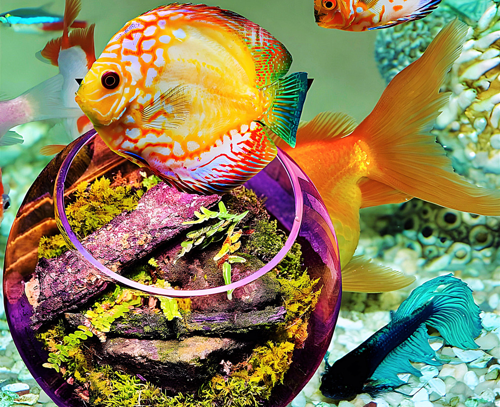 Aquatic Plants and Fish jigsaw puzzle in Under the Sea puzzles on TheJigsawPuzzles.com