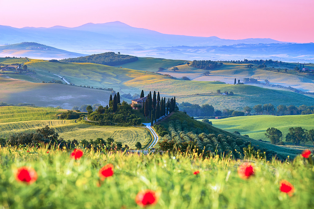 A Serene Landscape in Italy jigsaw puzzle in Great Sightings puzzles on TheJigsawPuzzles.com