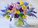 Spring Still Life With Flowers