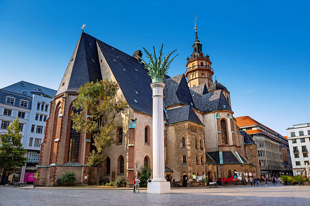 Церковь Святого Николая в Лейпциге, Германия jigsaw puzzle in Пазл дня puzzles on TheJigsawPuzzles.com