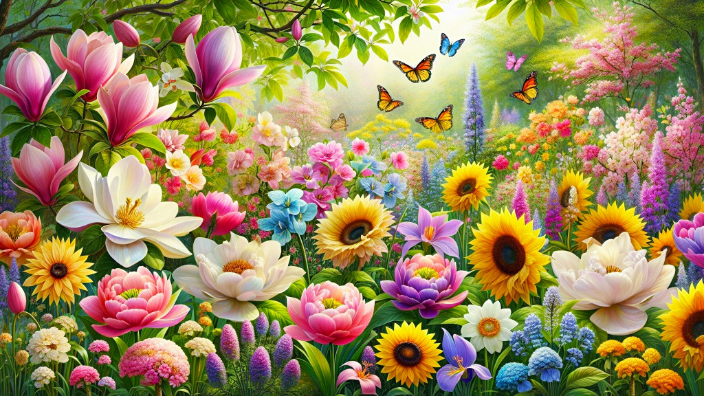 Champ de fleurs printanier jigsaw puzzle in Fleurs puzzles on TheJigsawPuzzles.com