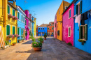 Burano Island Street View