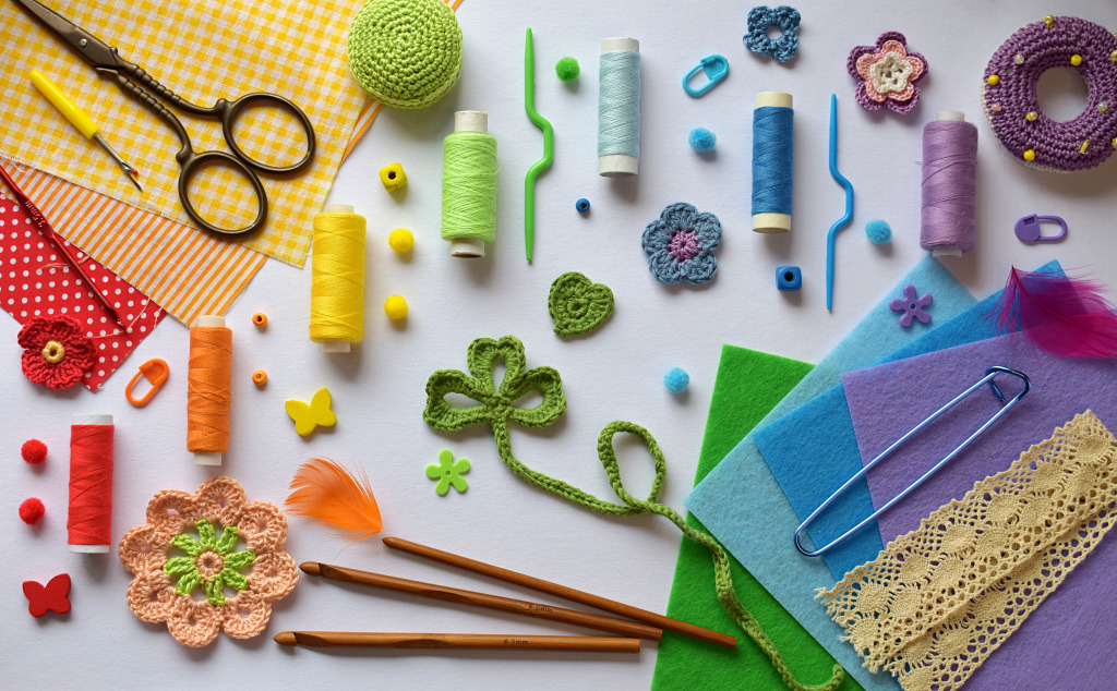 Kreativer Arbeitsbereich jigsaw puzzle in Handgemacht puzzles on TheJigsawPuzzles.com