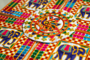 Multicolor Indian Embroidery