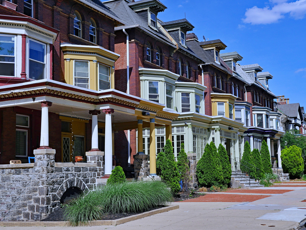 Район Сквер-Хилл в Филадельфии, штат Пенсильвания, США jigsaw puzzle in Улицы puzzles on TheJigsawPuzzles.com