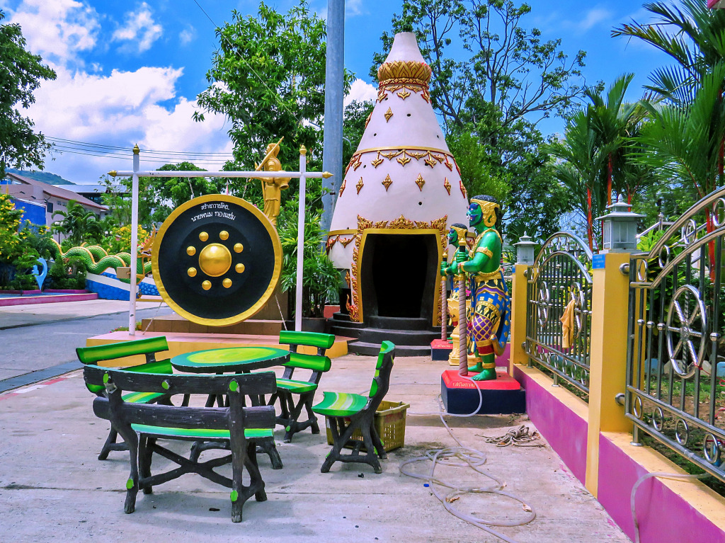 Wat Suwan Khiri Khet, Karon, Phuket, Thailand jigsaw puzzle in Puzzle of the Day puzzles on TheJigsawPuzzles.com