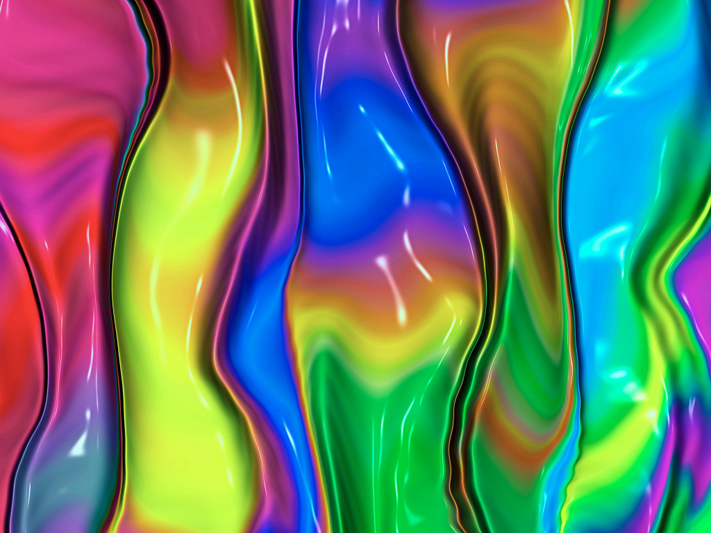 Colored Paint Pattern jigsaw puzzle in Fractals puzzles on TheJigsawPuzzles.com