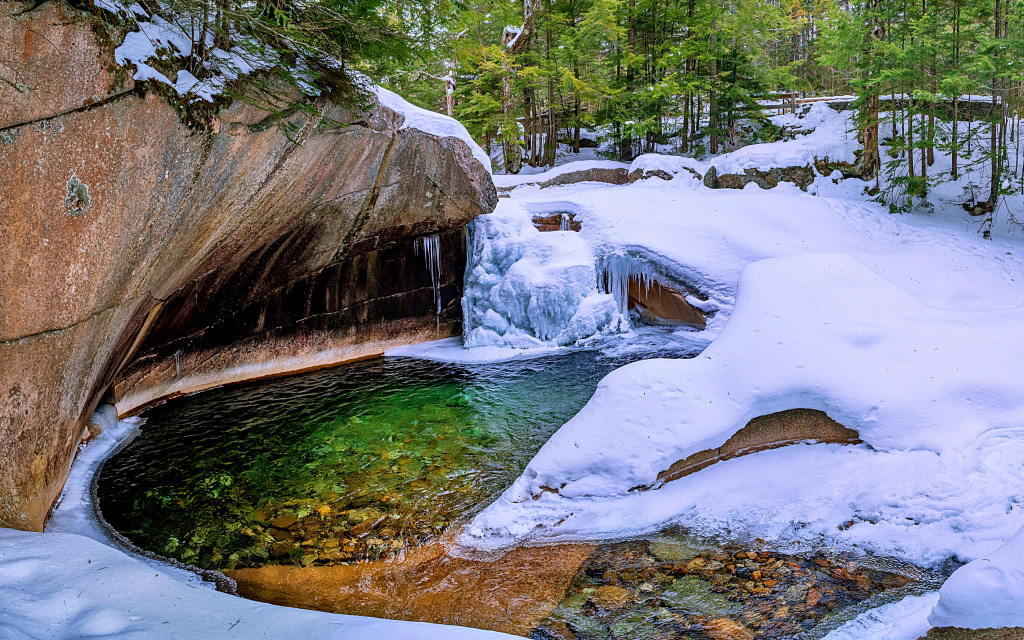 The Basin in Franconia Notch State Park, USA jigsaw puzzle in Waterfalls puzzles on TheJigsawPuzzles.com