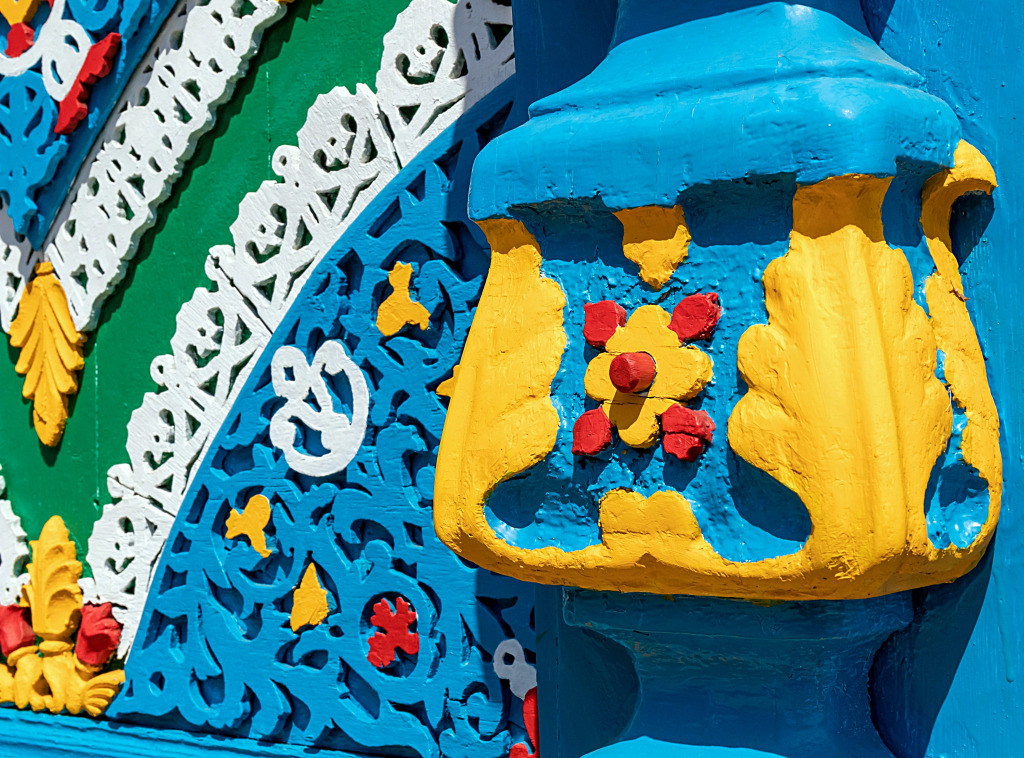 Фрагмент великолепной резьбы по дереву jigsaw puzzle in Макросъёмка puzzles on TheJigsawPuzzles.com