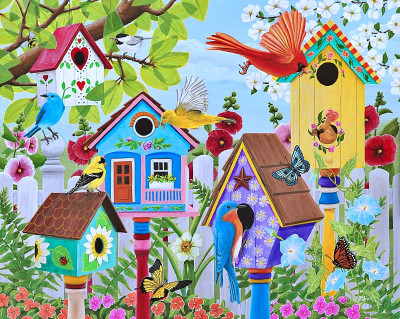 Birdhouse Garden
