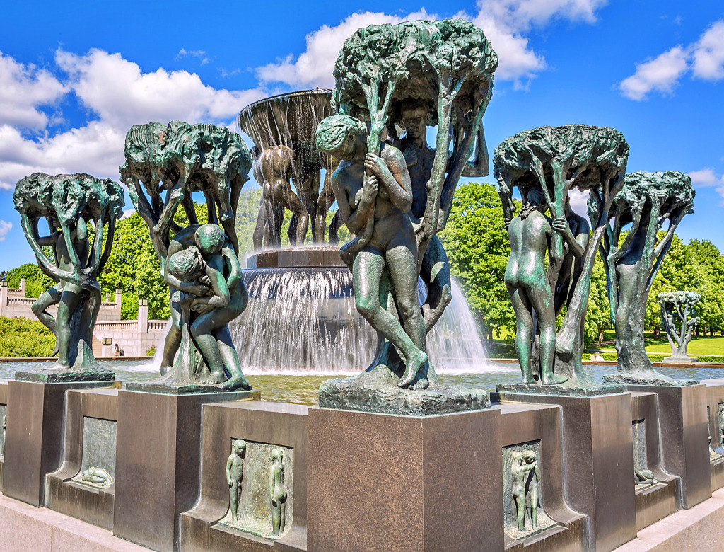 Frogner Park, Oslo, Norwegen jigsaw puzzle in Puzzle des Tages puzzles on TheJigsawPuzzles.com