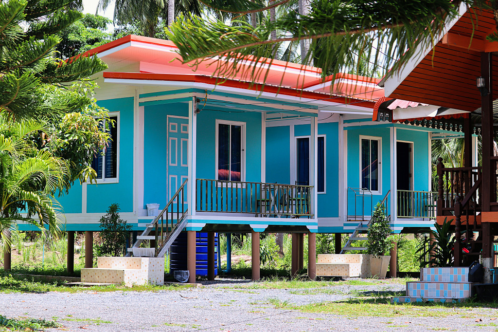 A Cute House in the Tropics jigsaw puzzle in Puzzle of the Day puzzles on TheJigsawPuzzles.com