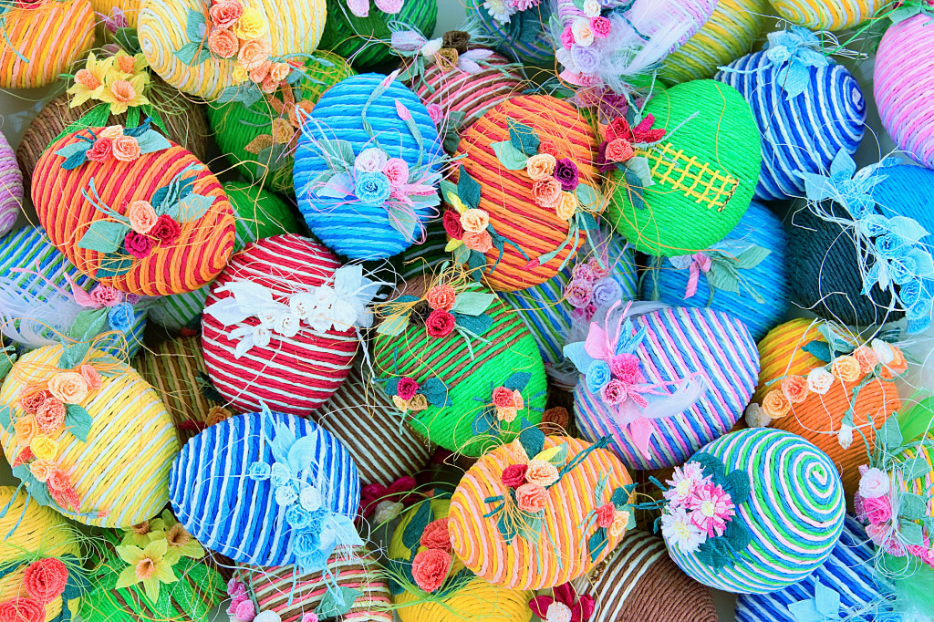 Beautiful Handmade Easter Eggs jigsaw puzzle in Puzzle of the Day puzzles on TheJigsawPuzzles.com