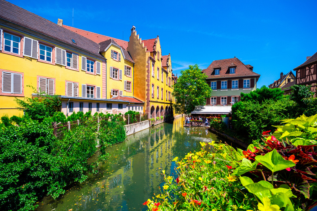 Little Venice in Colmar, Alsace, France jigsaw puzzle in Bridges puzzles on TheJigsawPuzzles.com