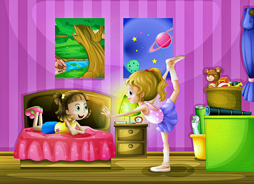 Girlfriends jigsaw puzzle in Kids Puzzles puzzles on TheJigsawPuzzles.com