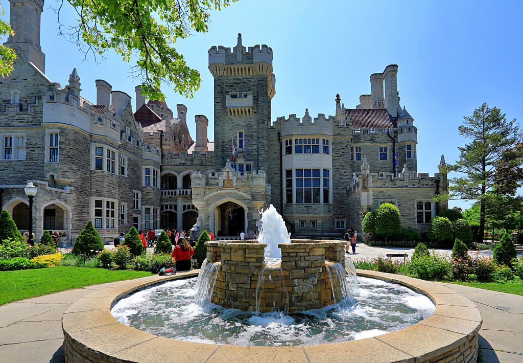 Casa Loma Castle, Toronto, ON, Canada jigsaw puzzle in Waterfalls puzzles on TheJigsawPuzzles.com