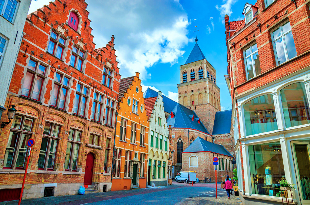Narrow Streets of Bruges, Belgium jigsaw puzzle in Street View puzzles on TheJigsawPuzzles.com