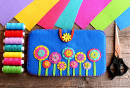 Blue Handmade Felt Tablet Case