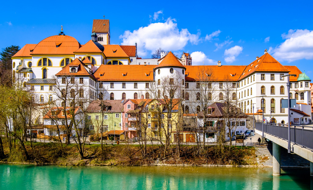The Old Town of Füssen, Bavaria, Germany jigsaw puzzle in Castles puzzles on TheJigsawPuzzles.com