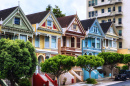 Victorian Houses in San Francisco, California, USA
