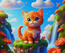 A Cute Little Ginger Kitten