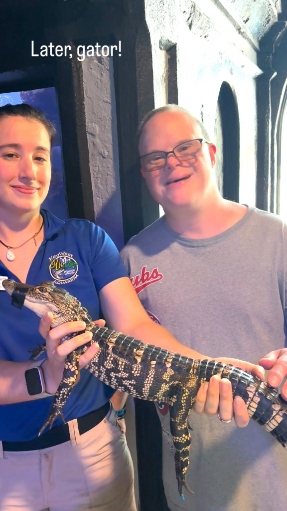 nick and alligator jigsaw puzzle in joanne schubert puzzles on TheJigsawPuzzles.com