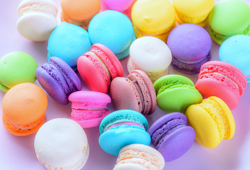 Macarons Coloridos de Perto jigsaw puzzle in Zoom puzzles on TheJigsawPuzzles.com