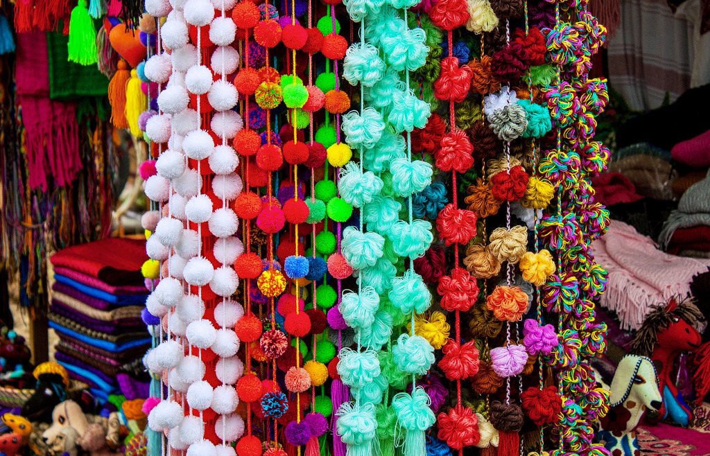 Handicrafts in San Cristobal de las Casas, Mexico jigsaw puzzle in Handmade puzzles on TheJigsawPuzzles.com