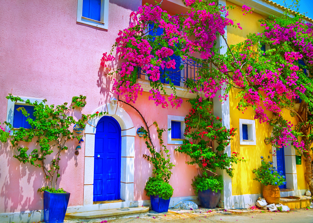 Rue à Céphalonie, Grèce jigsaw puzzle in Puzzle du jour puzzles on TheJigsawPuzzles.com