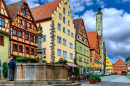 Medieval Rothenburg ob der Tauber, Germany