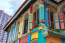 Colorful House in Little India, Singapore