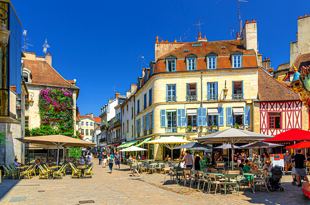 Centro Histórico de Dijon, França jigsaw puzzle in Paisagens de Rua puzzles on TheJigsawPuzzles.com