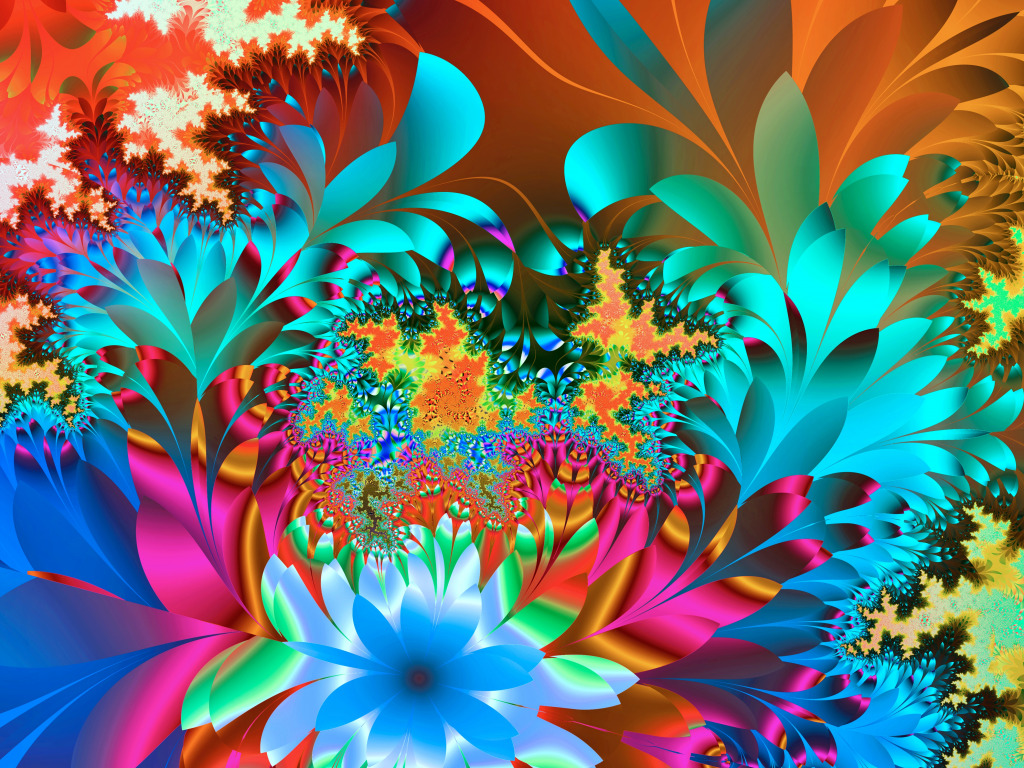 Blühender Farnfraktal jigsaw puzzle in Fractals puzzles on TheJigsawPuzzles.com