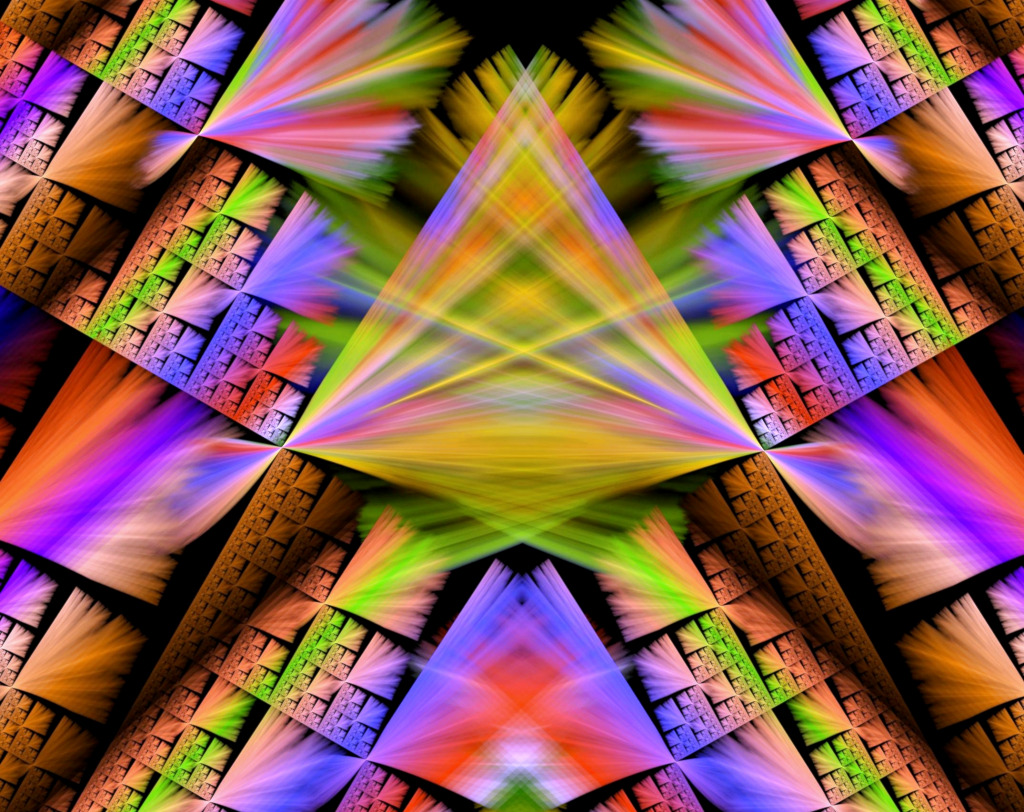 Futuristisches geometrisches Ornament jigsaw puzzle in Fractals puzzles on TheJigsawPuzzles.com