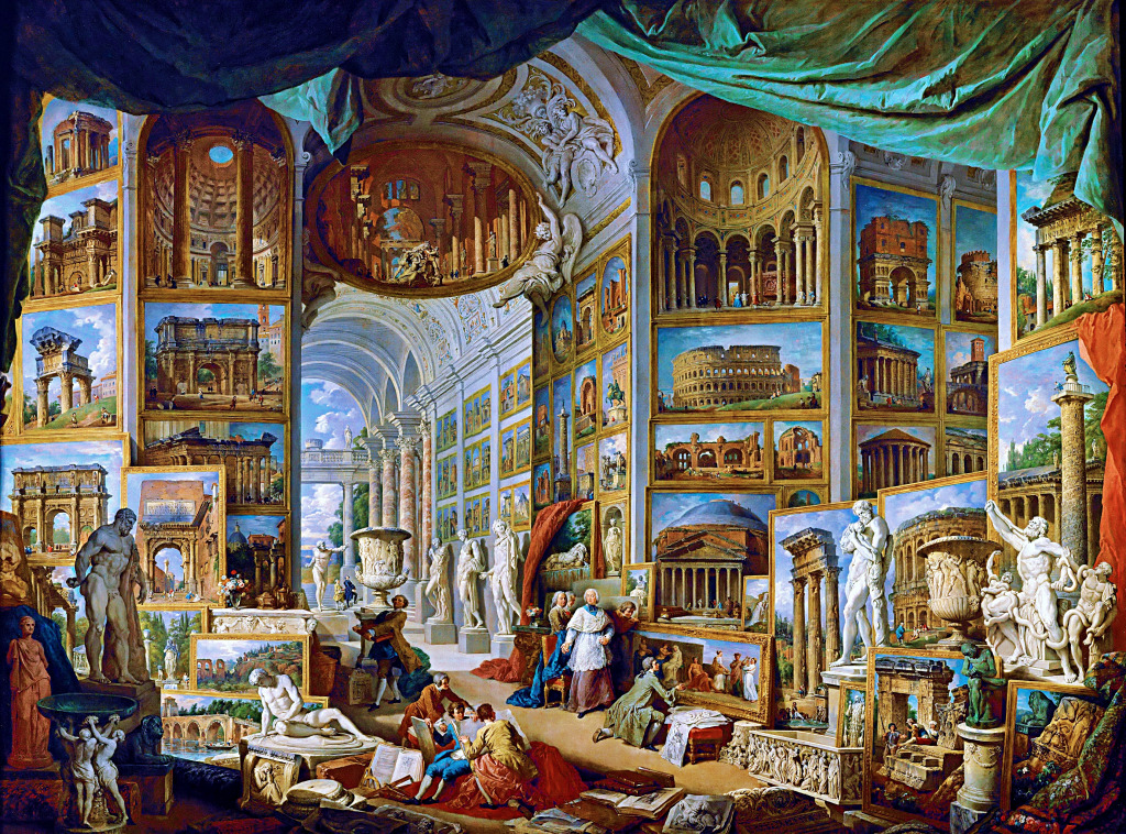 Gallery of Views of Ancient Rome (1758) jigsaw puzzle in Piece of Art puzzles on TheJigsawPuzzles.com
