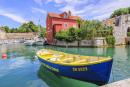 Boats at the Pier in Fosa Bay, Zadar, Croatia