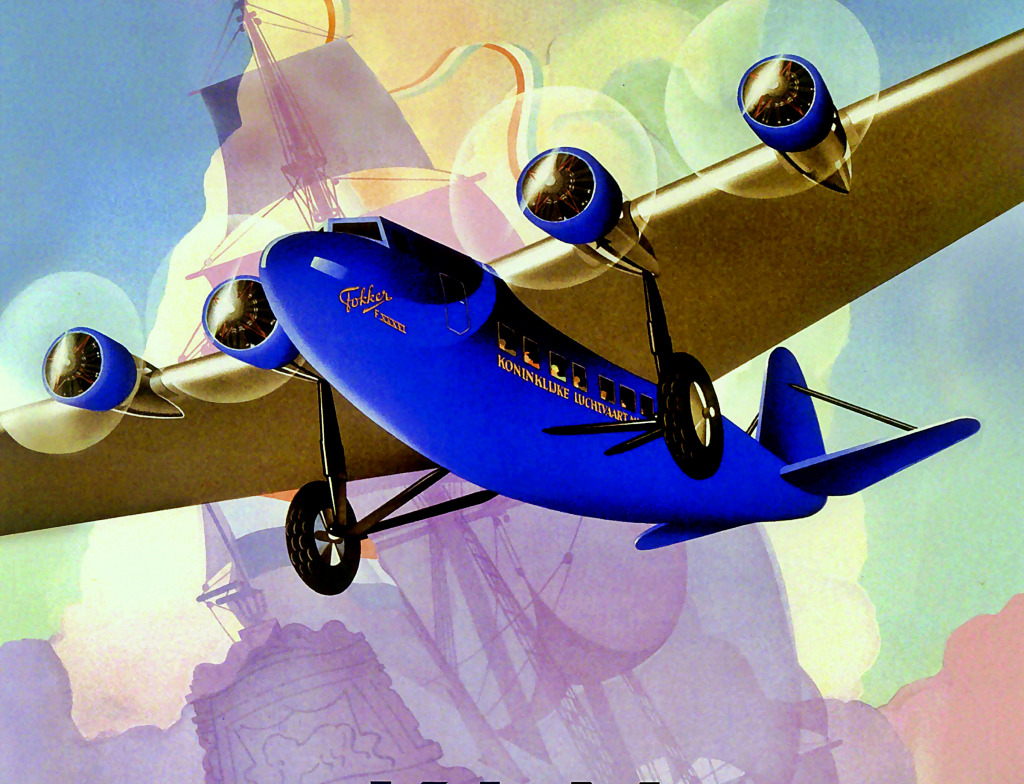 Le Hollandais Volant, KLM Royal Dutch Airlines jigsaw puzzle in Aviation puzzles on TheJigsawPuzzles.com