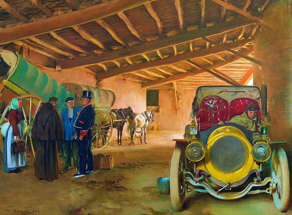 La remise des voitures jigsaw puzzle in Voitures et Motos puzzles on TheJigsawPuzzles.com