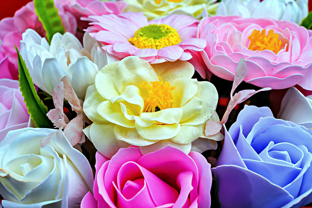Soap Flowers jigsaw puzzle in Flowers puzzles on TheJigsawPuzzles.com