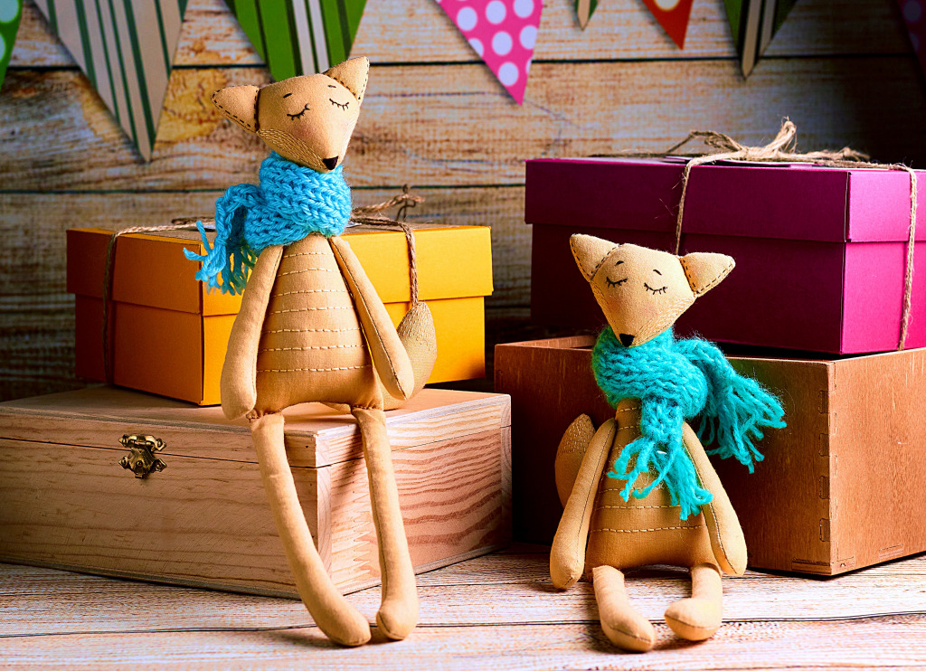 Две прекрасные лисы jigsaw puzzle in Рукоделие puzzles on TheJigsawPuzzles.com