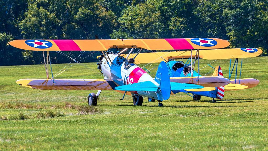 Stearman Model 75 Biplane jigsaw puzzle in Aviation puzzles on TheJigsawPuzzles.com