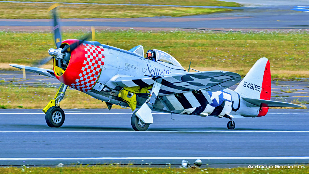 Republic P-47D Thunderbolt Aircraft in Fairford jigsaw puzzle in Aviation puzzles on TheJigsawPuzzles.com